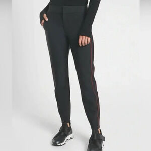 Athleta Black Stellar Novelty Trouser Pant